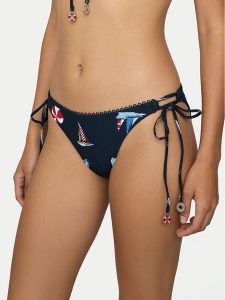 Seafolly Dół od bikini Beach Club 40760-303 Granatowy. Niebieskie bikini Seafolly, bez wzorów, z syntetyku. Za 339,99 zł.