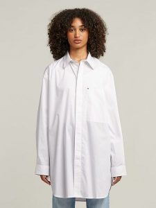 G-Star Koszula w kolorze białym rozmiar: S. Białe koszule G-Star, s, bez wzorów, z bawełny, bez kołnierzyka, bez ramiączek. Za 278,45 zł.