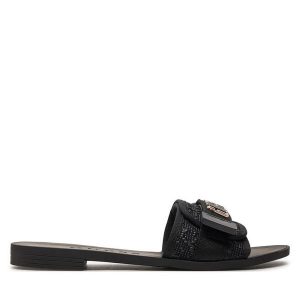 Klapki Guess. Czarne klapki Guess, z aplikacjami, bez obcasa. Za 329,99 zł.