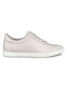 Ecco Skórzane sneakersy "Travel" w kolorze kremowym rozmiar: 42. Brązowe trampki ecco, bez wzorów, ze skóry, bez zapięcia. Za 307,46 zł.