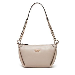Torebka Guess. Brązowe listonoszki Guess, z aplikacjami, bez dodatków. Za 279,99 zł.