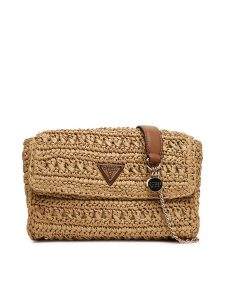 Guess Torebka Irene HWWG86 85210 Brązowy. Brązowe torebki klasyczne Guess, z aplikacjami, bez dodatków. Za 329,99 zł.