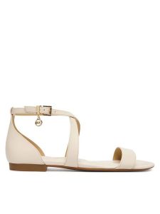 MICHAEL Michael Kors Sandały Alexa Flex Flat 40S6AXFS1L Écru. Sandały MICHAEL Michael Kors, bez wzorów, ze skóry, bez obcasa, na płaskiej podeszwie, bez zapięcia. Za 589,99 zł.