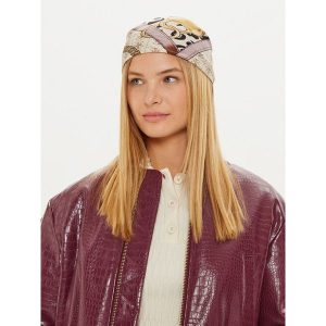 Chusta Guess. Brązowe apaszki i chusty Guess, z aplikacjami. Za 269,99 zł.