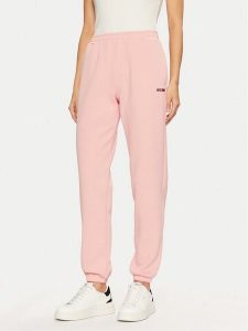 Guess Spodnie dresowe V5RB02 KCLD1 Różowy Regular Fit. Czerwone spodnie dresowe Guess, s, z aplikacjami, z dresówki. Za 179,99 zł.