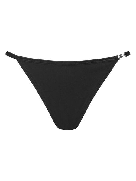 KARL LAGERFELD Stringi B1W47048 Czarny. Czarne stringi KARL LAGERFELD, bez wzorów, z bawełny. Za 229,99 zł.