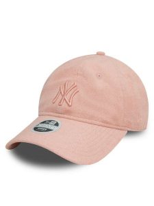 New Era Czapka z daszkiem New York Yankees Towelling 9Twenty 60595347 Różowy. Czerwone czapki New Era, bez wzorów, z bawełny. Za 99,99 zł.
