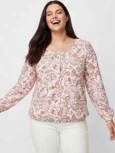 WITT WEIDEN Bluzka w kolorze kremowym rozmiar: 54. Brązowe bluzki WITT WEIDEN, bez wzorów, bez kołnierzyka, bez ramiączek. Za 30,99 zł.