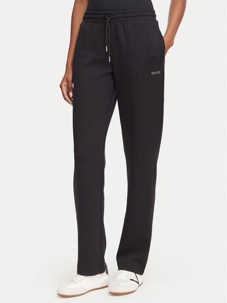 Guess Spodnie dresowe V6YB25 K4803 Czarny Regular Fit. Czarne spodnie dresowe Guess, m, z aplikacjami, z dresówki. Za 344,99 zł.