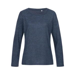 Damska Koszulka Z Długim Rękawem Z Dzianiny. Niebieskie bluzki STEDMAN, xl, bez wzorów, z dzianiny, sportowe, bez kołnierzyka, bez ramiączek. Za 100,99 zł.