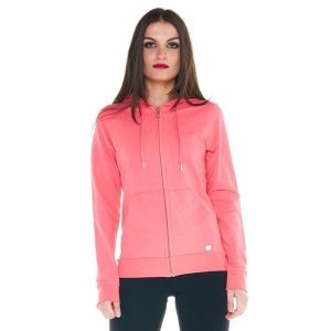 Damska podstawowa bluza z kapturem i zamkiem. Brązowe bluzy LEONE 1947 APPAREL, bez wzorów, z kapturem. Za 164,19 zł.