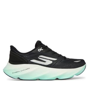 Buty do biegania Skechers. Czarne buty sportowe Skechers, bez wzorów, bez zapięcia, do biegania. Za 496,99 zł.