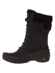 The North Face Skórzane kozaki zimowe "Shellista II Mid" w kolorze czarnym rozmiar: 37. Czarne kozaki The North Face, na zimę, bez wzorów, z materiału, bez obcasa, bez zapięcia. Za 298,67 zł.