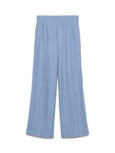 Vero Moda Spodnie w kolorze błękitnym rozmiar: XS. Niebieskie spodnie z wysokim stanem Vero Moda, bez wzorów, z koronki, z podwyższonym stanem. Za 70,90 zł.