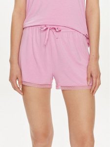 Tommy Hilfiger Szorty piżamowe UW0UW05289 Różowy Regular Fit. Czerwone piżamy TOMMY HILFIGER, bez wzorów. Za 149,99 zł.