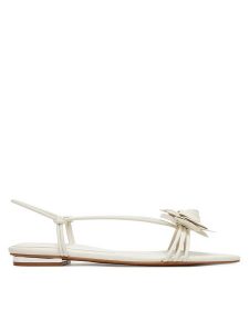 Aldo Sandały Gardenia 13986281 Biały. Białe sandały ALDO, bez wzorów, ze skóry, bez obcasa, na płaskiej podeszwie, bez zapięcia. Za 249,99 zł.