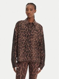 Adidas Kurtka przejściowa Seasonal Essentials Leopard Print JZ0297 Brązowy Loose Fit. Brązowe kurtki ADIDAS, s, bez wzorów, z syntetyku, bez kaptura. Za 259,99 zł.