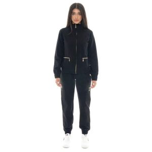 Kombinezon zimowy Damen, Stehkragen, Reißverschluss Leone 1947 Cargohose. Czarne kombinezony LEONE 1947 APPAREL, na zimę, bez wzorów, z bawełny, sportowe, bez kołnierzyka, bez ramiączek. W wyprzedaży za 217,40 zł.