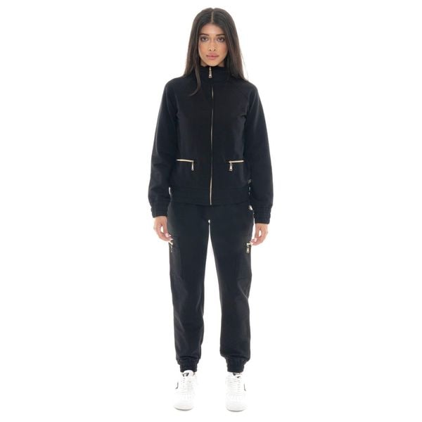 Kombinezon zimowy Damen, Stehkragen, Reißverschluss Leone 1947 Cargohose. Czarne kombinezony LEONE 1947 APPAREL, na zimę, bez wzorów, z bawełny, sportowe, bez kołnierzyka, bez ramiączek. W wyprzedaży za 217,40 zł.