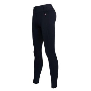 Damskie legginsy jeździeckie z pełną przyczepnością Kingsland Jalo. Niebieskie legginsy KINGSLAND, bez wzorów. Za 387,00 zł.