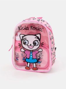 Zestaw: plecak, lunchbox oraz butelka Kicia Kocia - wielobarwny. Plecaki Sinsay. Za 27,99 zł.