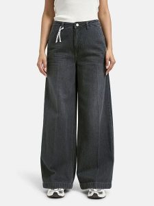 Smith & Soul Dżinsy - Comfort fit - w kolorze antracytowym rozmiar: W33. Czarne jeansy Smith & Soul, bez wzorów, z bawełny, z podwyższonym stanem. Za 195,99 zł.