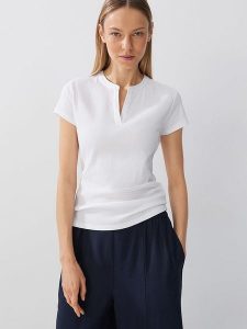 Someday Koszulka w kolorze białym rozmiar: 42. Białe bluzki someday., bez wzorów, bez kołnierzyka, bez ramiączek. Za 78,66 zł.