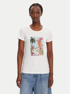 Liu Jo T-Shirt WA5239 JS923 M9565 Biały Regular Fit. Białe t-shirty Liu Jo, l, bez wzorów, z bawełny, bez kołnierzyka, bez ramiączek. Za 209,99 zł.