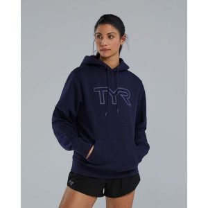 Bluza TYR UNISEX HOODIE. Niebieskie bluzy TYR, bez wzorów, bez kaptura. Za 349,98 zł.