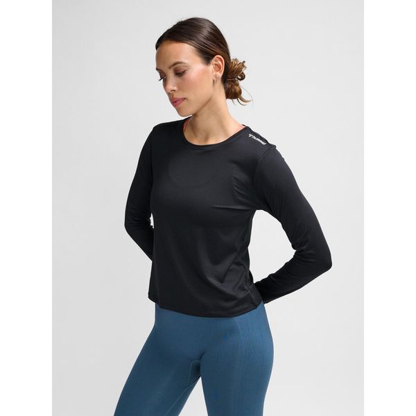 Koszulka damska Hummel Mt Aura Mesh. Czarne bluzki Hummel, bez wzorów, z meshu, sportowe, bez kołnierzyka, bez ramiączek. Za 204,50 zł.