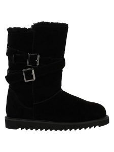 NICEBAY Skórzane kozaki zimowe "Mells Waterproof" w kolorze czarnym rozmiar: 38. Czarne kozaki NICEBAY, na zimę, bez wzorów, z materiału, bez obcasa, bez zapięcia. Za 255,34 zł.