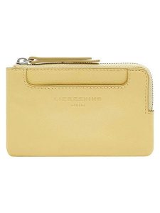 Liebeskind Berlin Skórzany portfel w kolorze żółtym - 13 x 8 cm rozmiar: onesize. Żółte portfele Liebeskind Berlin, bez wzorów, z materiału. Za 145,94 zł.