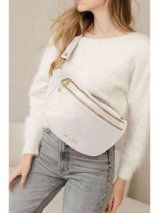 Anna Morellini Skórzana saszetka "Lorenza" w kolorze kremowym - 36 x 22,5 x 12 cm rozmiar: onesize. Brązowe nerki i saszetki Anna Morellini, bez wzorów, z materiału. Za 260,99 zł.