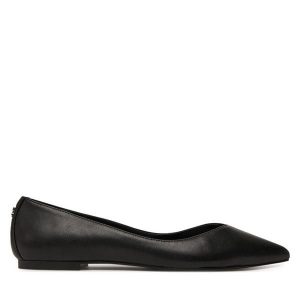Baleriny HUGO. Czarne balerinki Hugo, bez wzorów, bez obcasa, bez zapięcia. Za 389,99 zł.