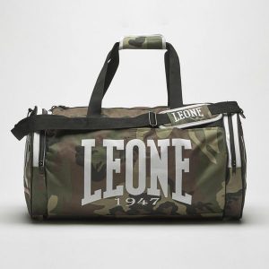 Torba sportowa na zamek Leone Camouflage AC906. Zielone torby podróżne i sportowe LEONE 1947, bez wzorów. Za 239,00 zł.