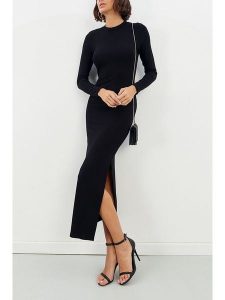 LA Angels Sukienka w kolorze czarnym rozmiar: L. Czarne sukienki LA Angels, l, bez wzorów, bez kołnierzyka, bez ramiączek, maxi. Za 126,99 zł.