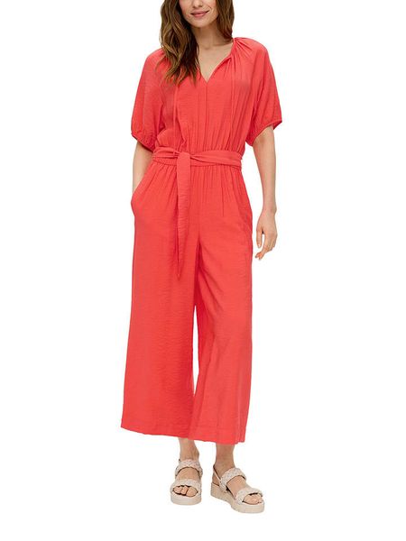 S.OLIVER RED LABEL Kombinezon w kolorze czerwonym rozmiar: 40. Czerwone kombinezony s.Oliver RED LABEL, s, bez wzorów, z tkaniny, bez kołnierzyka, bez ramiączek. Za 69,75 zł.