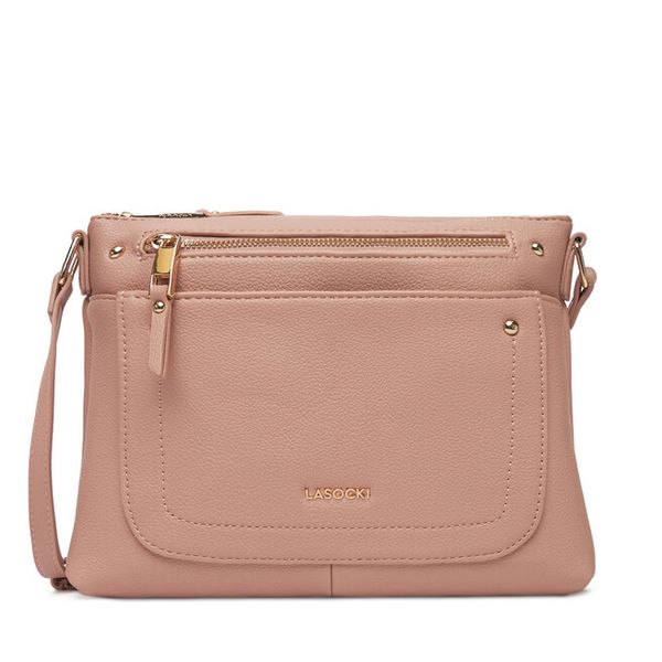 Torebka Lasocki. Czerwone listonoszki Lasocki, bez wzorów, bez dodatków. Za 159,99 zł.