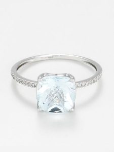 ATELIER DU DIAMANT Złoty pierścionek "Derya" z diamentami rozmiar: 54. Szare pierścionki ATELIER DU DIAMANT, z diamentem, złote. Za 1 740,95 zł.