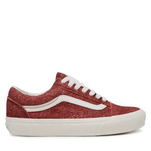 Tenisówki Vans. Pomarańczowe trampki Vans, bez wzorów, bez zapięcia. Za 229,99 zł.