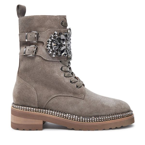 Trzewiki Alma En Pena. Brązowe botki Alma en Pena, bez wzorów, bez obcasa, na płaskiej podeszwie, bez zapięcia. Za 549,99 zł.