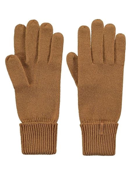 Barts Rękawiczki w kolorze jasnobrązowym rozmiar: 7. Brązowe rękawiczki Barts, bez wzorów, prążkowane. Za 108,49 zł.