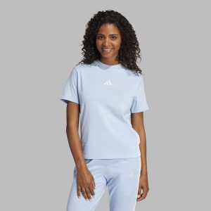 Koszulka damska ADIDAS Gym & Pilates. Bluzki ADIDAS, l, bez wzorów, z bawełny, sportowe, bez kołnierzyka, bez ramiączek. W wyprzedaży za 79,99 zł.
