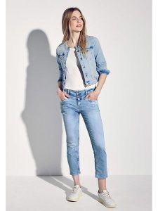 Street One Dżinsy - Slim fit - w kolorze błękitnym rozmiar: W32/L26. Niebieskie jeansy Street One, bez wzorów. Za 184,46 zł.