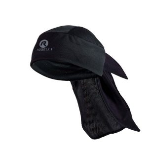 Chusta rowerowa Rogelli Bandana. Czarne apaszki i chusty Rogelli, bez wzorów, sportowe. Za 46,00 zł.