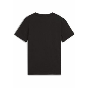 Młodzieżowa koszulka Active Sports z grafiką PUMA Black. Czarna bluzki Puma, m, bez wzorów, z gumy, młodzieżowe, bez kołnierzyka, bez ramiączek. Za 99,00 zł.