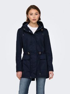 ONLY Parka w kolorze granatowym rozmiar: S. Niebieskie płaszcze ONLY, s, bez wzorów, bez kaptura. Za 136,13 zł.