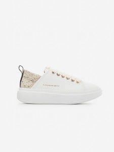 ALEXANDER SMITH Skórzane sneakersy w kolorze białym rozmiar: 37. Białe trampki Alexander Smith, bez wzorów, bez zapięcia. Za 382,13 zł.