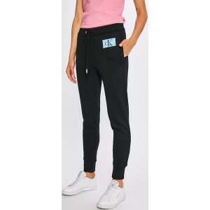 Calvin Klein Jeans - Spodnie. Spodnie z wysokim stanem marki Calvin Klein Jeans. W wyprzedaży za 319,90 zł.