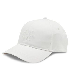Czapka z daszkiem Calvin Klein. Białe czapki Calvin Klein, bez wzorów. Za 109,99 zł.